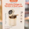 Hoxo Sans fil chargeur/enceinte Bluetooth/lampe de bureau
