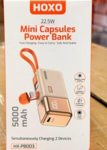 Batterie externe petit capsules Hoxo 5000mah 22.5w