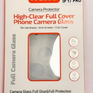 Hoxo protecteur d’appareil photo en verre haute transparence à couverture complète pour iPhone 17 Pro