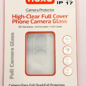 Hoxo protecteur d’appareil photo en verre haute transparence à couverture complète pour iPhone 17