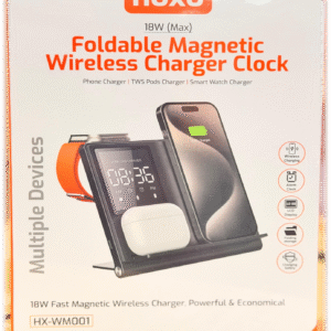 Hoxo horloge chargeur magnétique pliable sans fil 18w