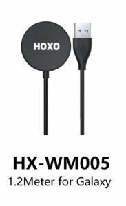 Chargeur magnétique sans fil USB pour montre Galaxy Hoxo 1.2M