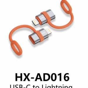 Adaptateur Hoxo USB 2.0 avec attache en silicone USB-C vers Lightning