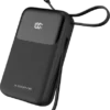 Batterie externe Xssive 30 W à charge rapide avec câble, 20 000 mAh, XSS-PB50B - Noir